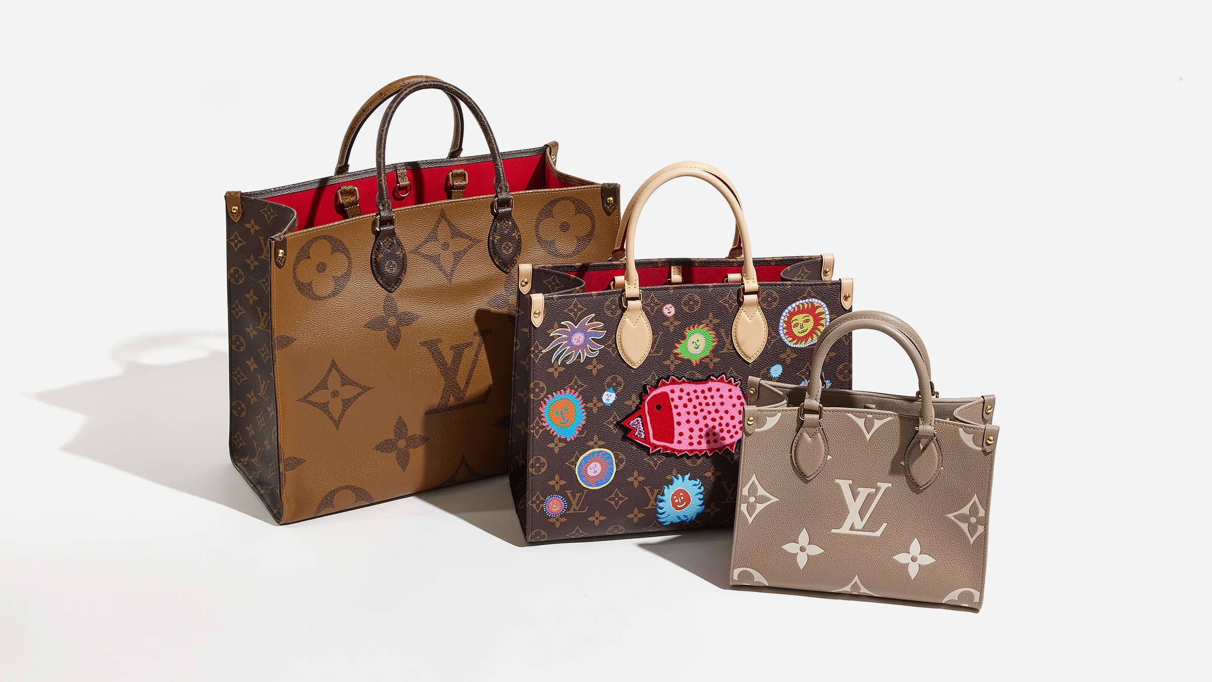 louis vuitton onthego tote size comparisons from biggest to smallest by FASHIONPHILE
