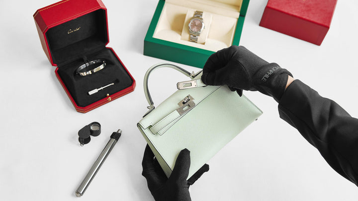 how to authenticate an hermes kelly bag, cartier jewelry and a rolex watch by FASHIONPHILE