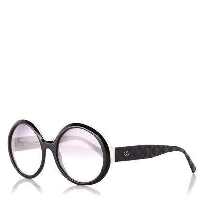 Chanel Quilted CC Mod Sunglasses 5120 Black White 1 of 7