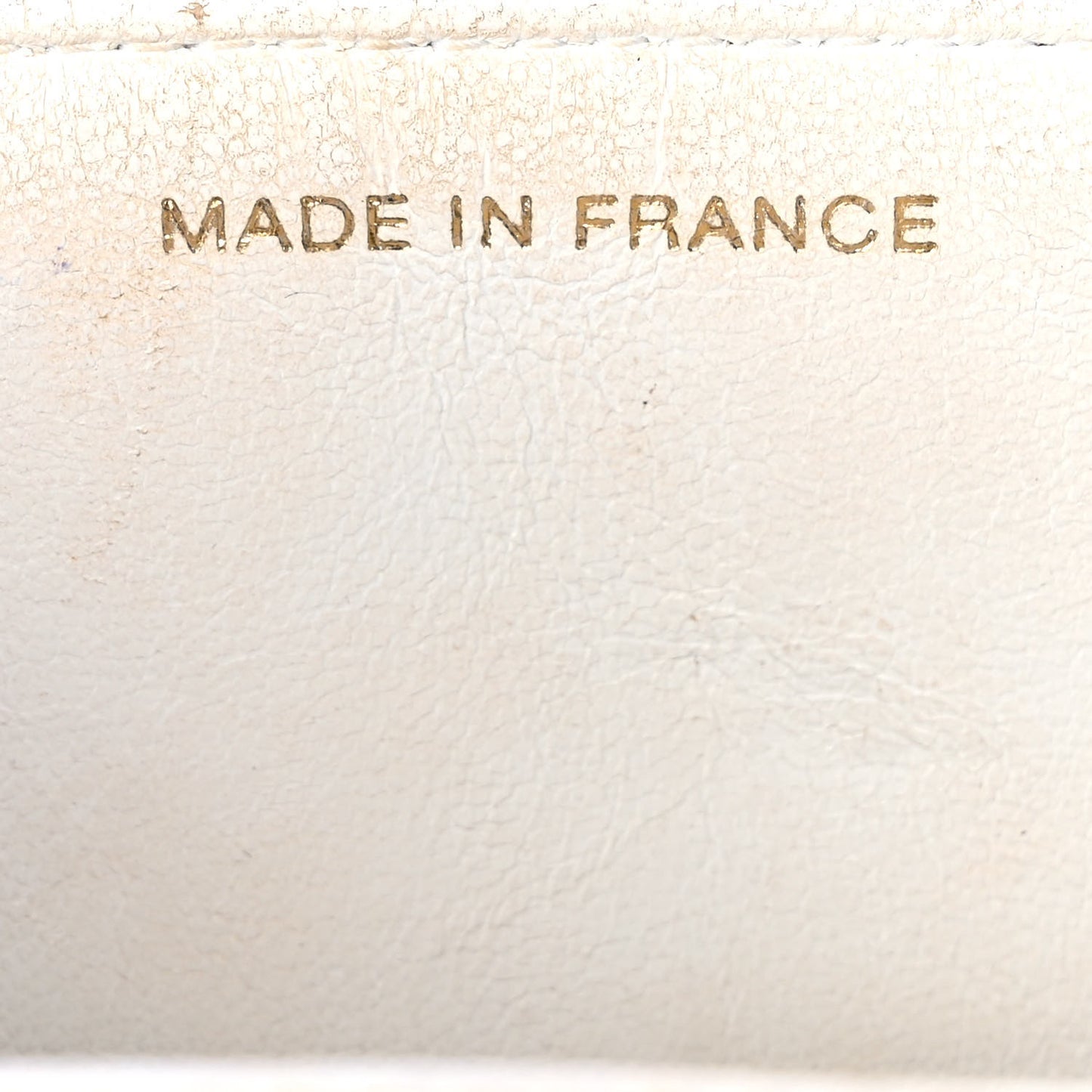 Lambskin Quilted Mini Square Flap White