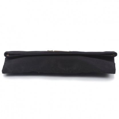 Jimmy Choo Satin Clutch Black 3 of 10