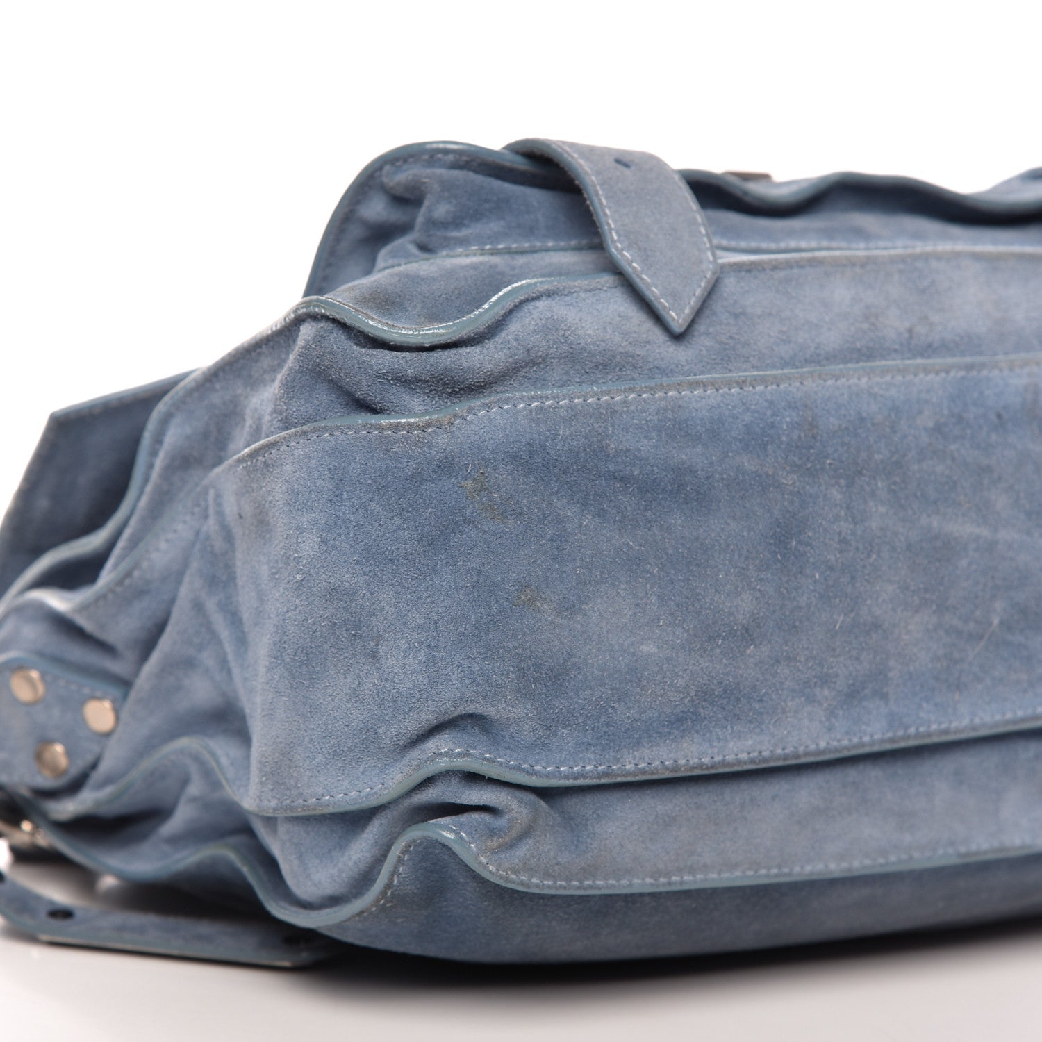 Proenza Schouler Suede Medium PS1 Satchel Polar Blue 6 of 10