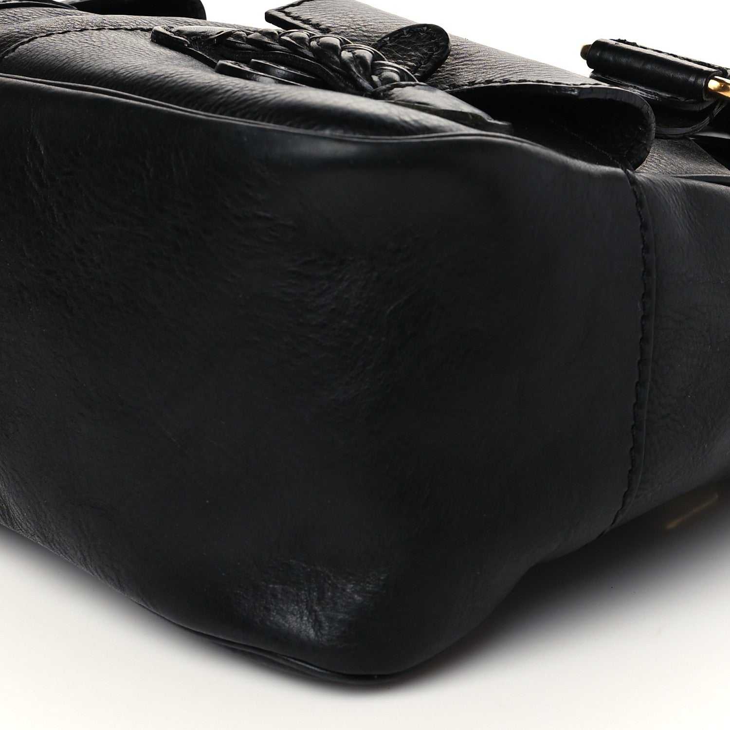 Valentino Garavani Calfskin Large Histoire Black 8 of 8
