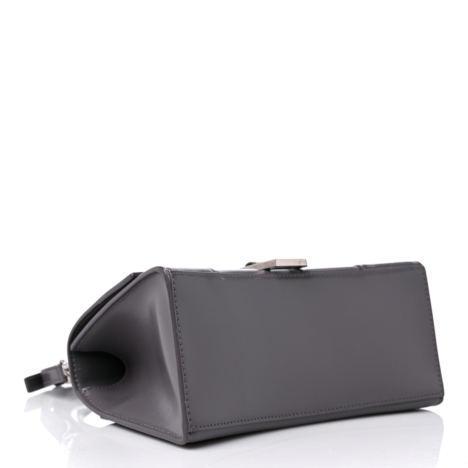 Balenciaga Shiny Box Calfskin Small Hourglass Top Handle Bag Dark Grey 4 of 11