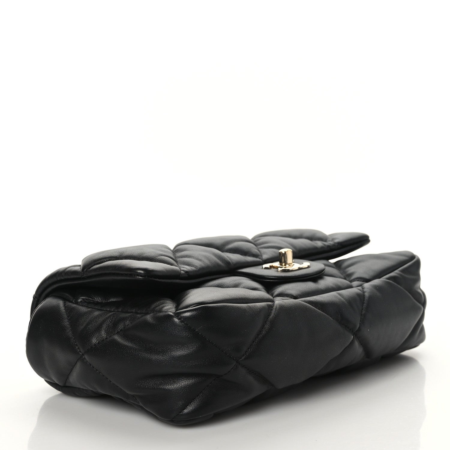 Chanel Calfskin Quilted Medium Bubbly Flap Black 3 of 8