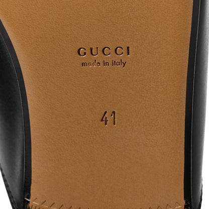Gucci Calfskin Womens Princetown Slippers 41 Black 8 of 11