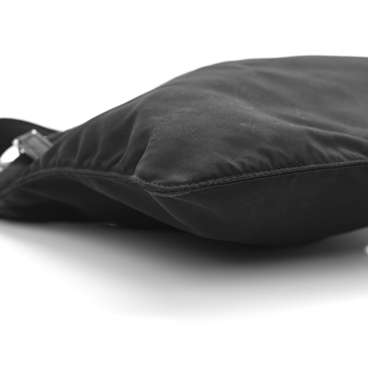 Prada Nylon Vela Small Flat Messenger Bag Black 9 of 13