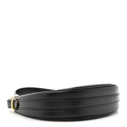 Prada Soft Calfskin Arque Shoulder Bag Black 3 of 10