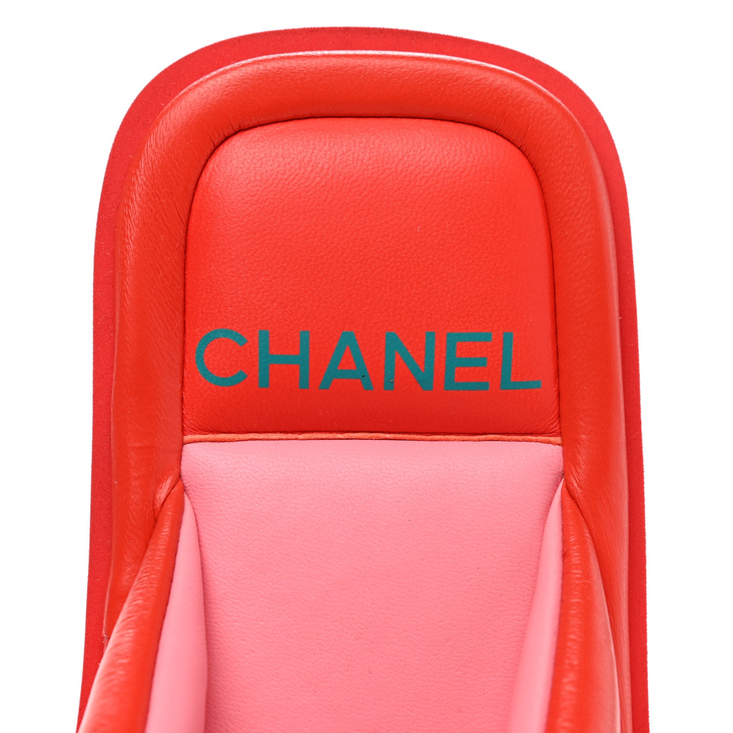 Chanel Lambskin Padded Pool Thong Sandals 39 Light 38 Red Pink 7 of 9