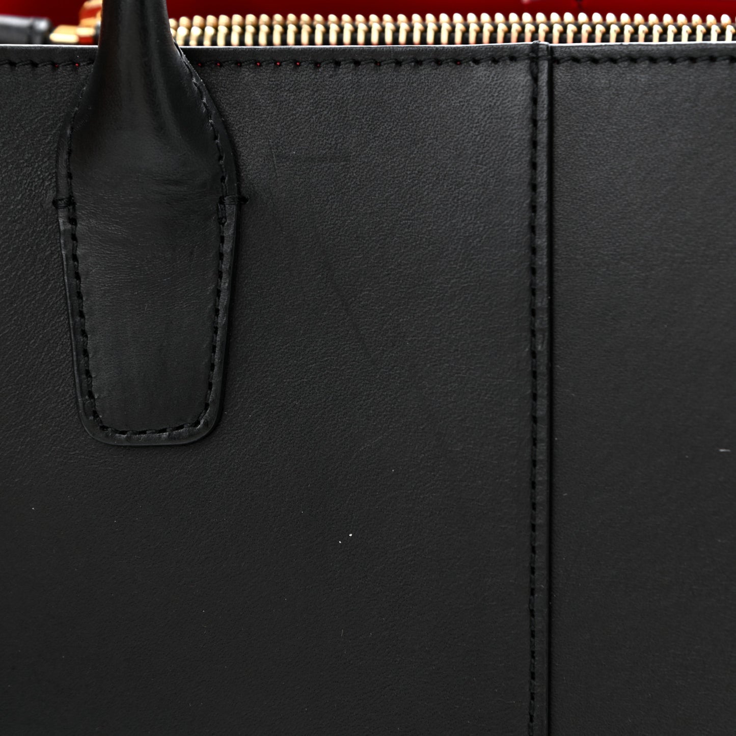 Calfskin Mini Folded Bag Black Flamma