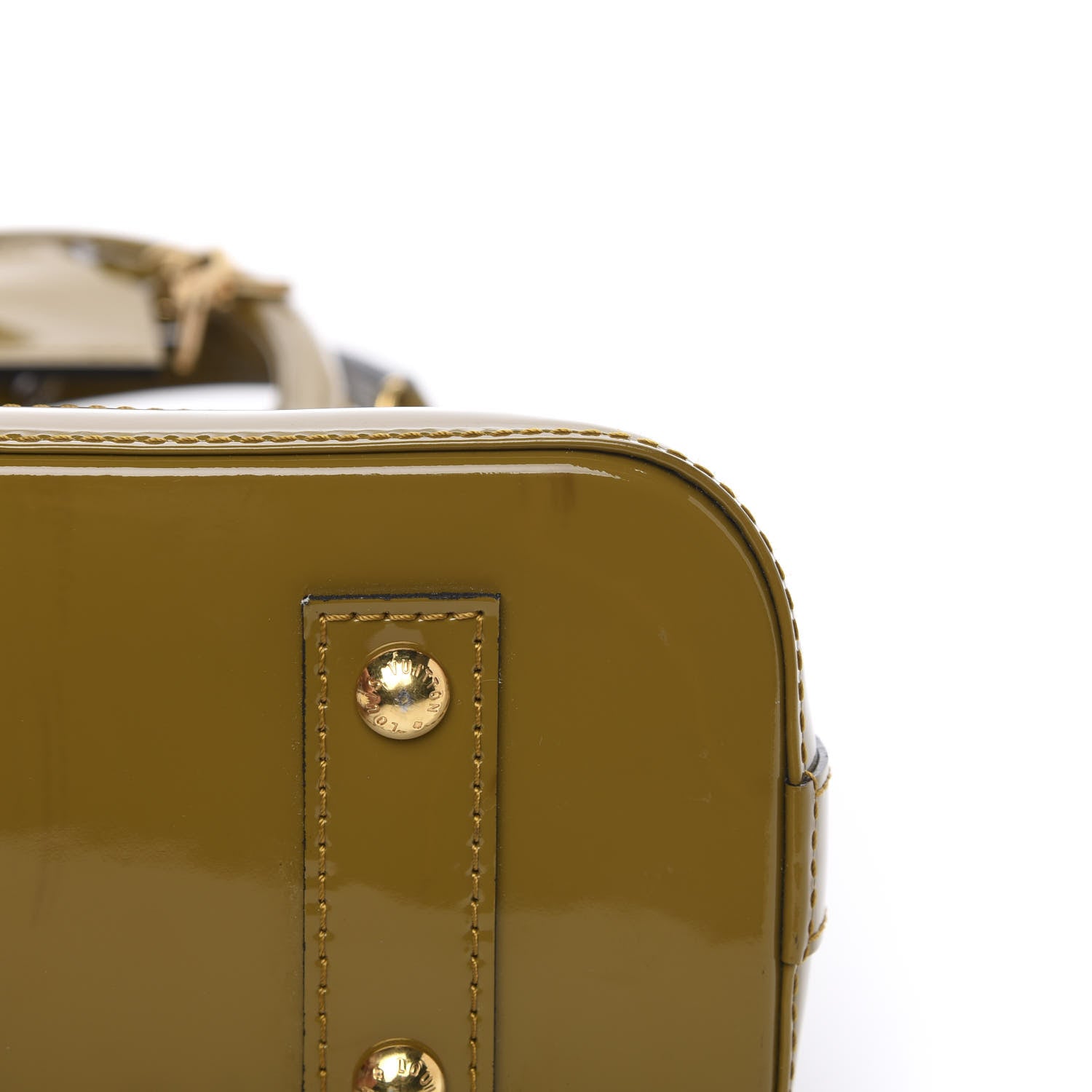 Louis Vuitton Vernis Alma BB Vert Olive 10 of 10