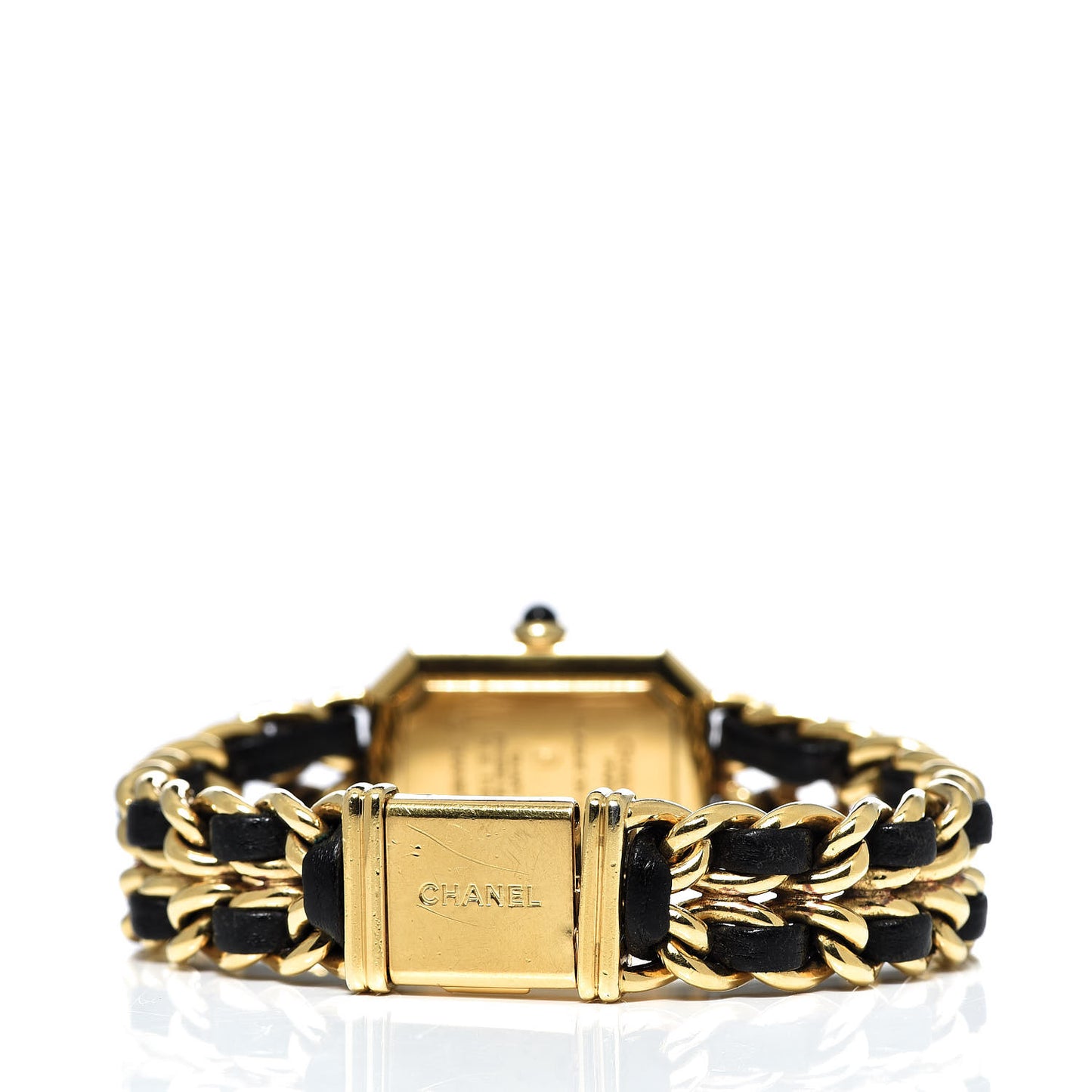 Stainless Steel Lambskin 20mm Chain Premiere Quartz Watch Gold L