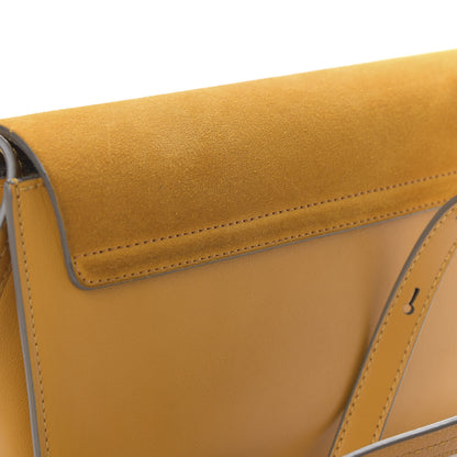 Chloe Suede Calfskin Small Faye Shoulder Bag Sunflower 8 of 9
