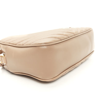 Saint Laurent Calfskin Matelasse Monogram Lou Camera Bag Dark Beige 9 of 10