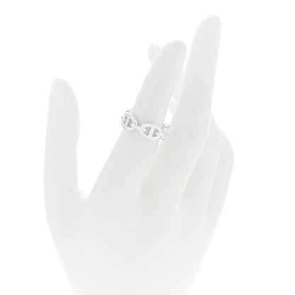 Hermes Sterling Silver PM Chaine d'Ancre Enchainee Band Ring 49 4.75 2 of 6