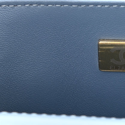 Chanel Denim Quilt Print Mini Rectangular Flap Light Blue 7 of 11