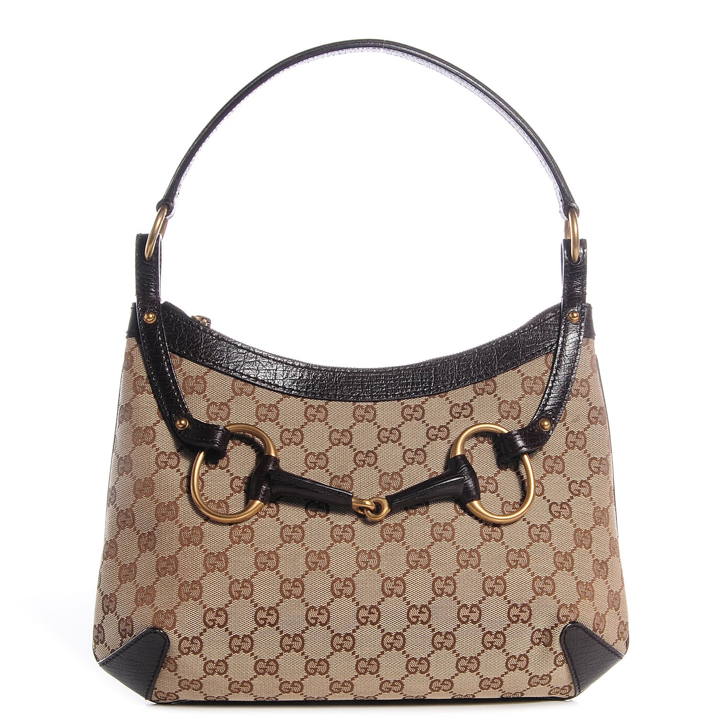 Monogram Horsebit Hobo Brown
