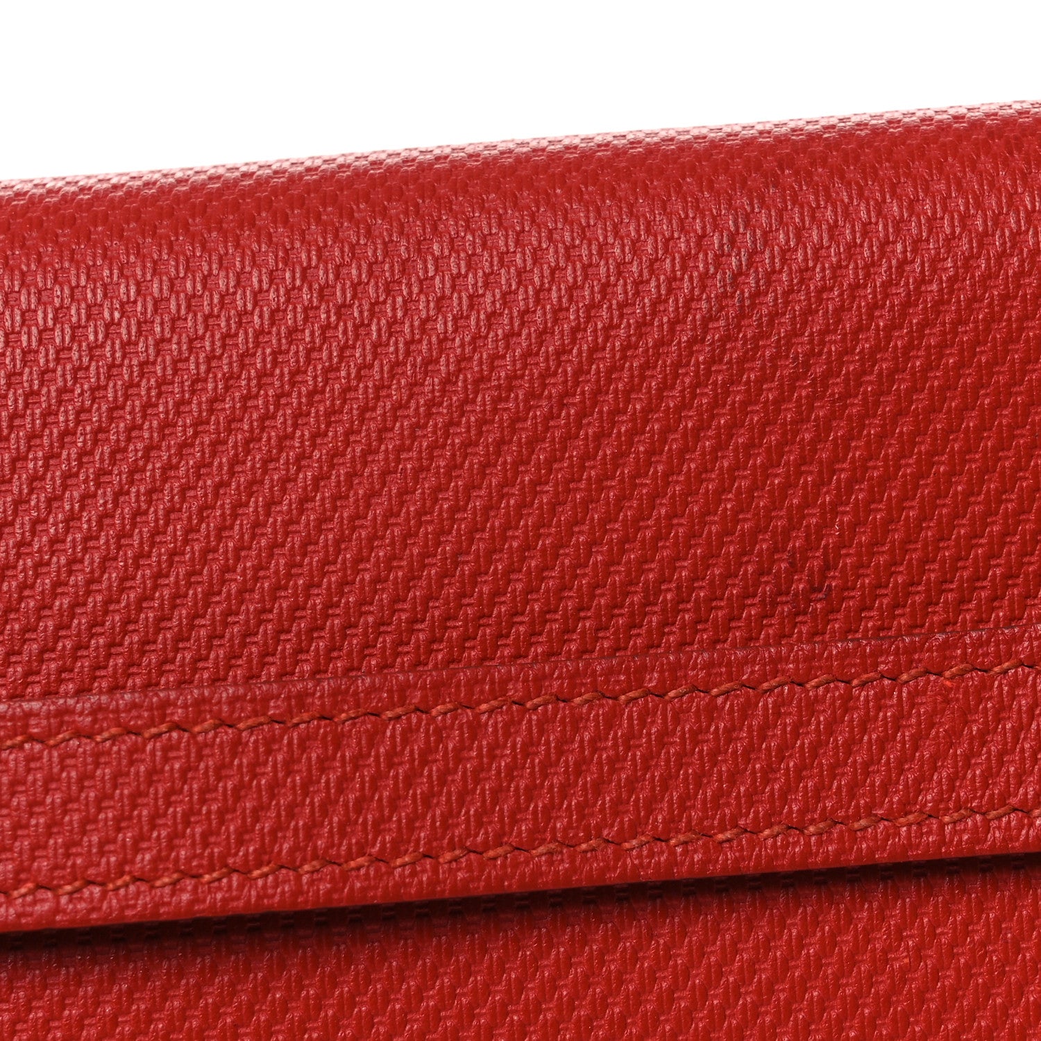 Hermes Grain d'H Kelly Longue Wallet Sanguine 7 of 11