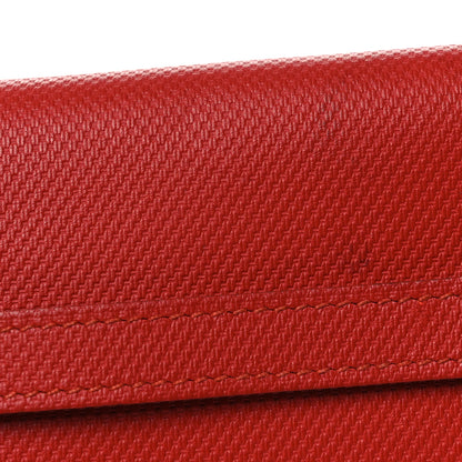 Hermes Grain d'H Kelly Longue Wallet Sanguine 7 of 11