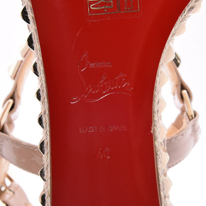 Christian Louboutin Patent Cataclou 60 Platform Sandals 40 Nude 6 of 7