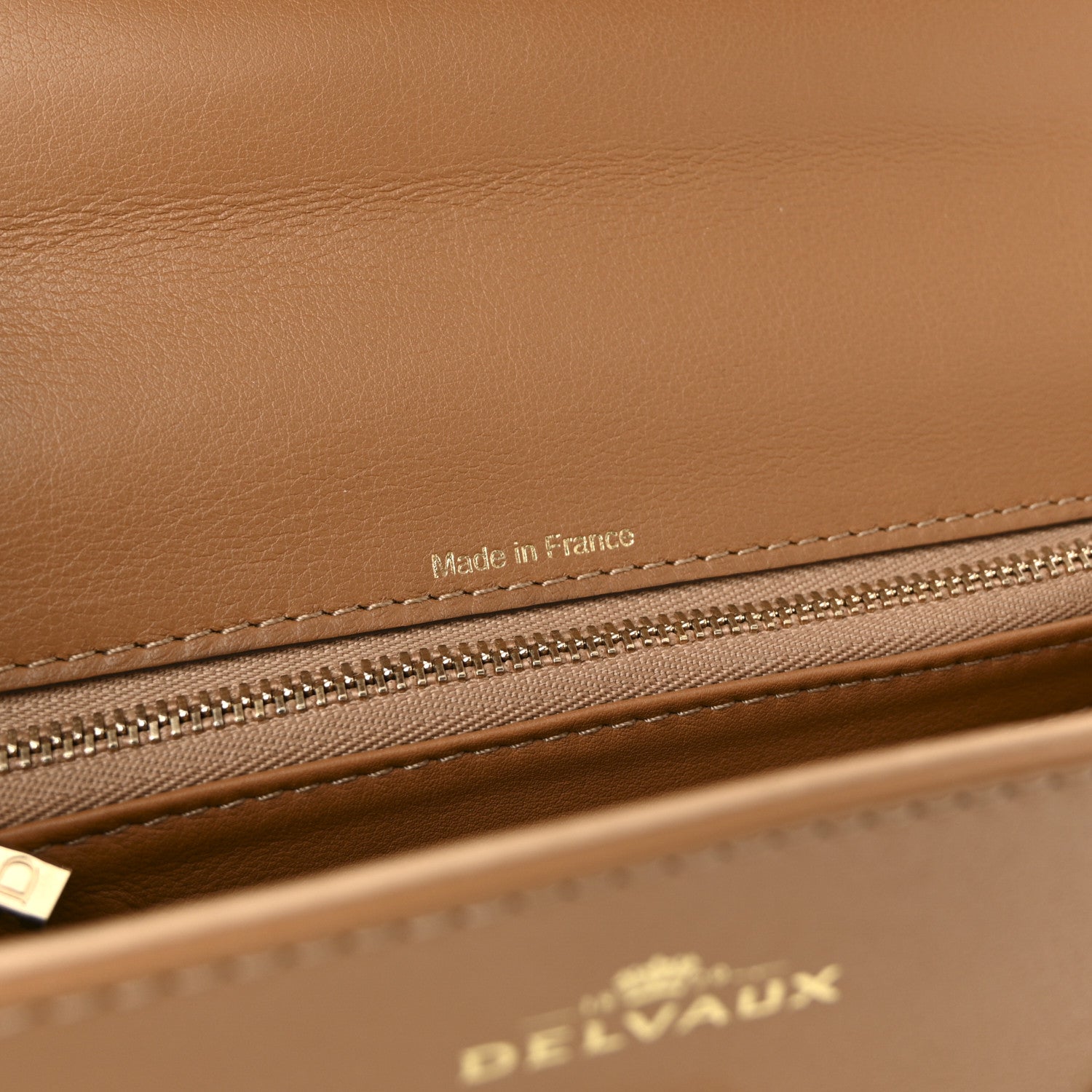 Delvaux Calfskin MM Tempete Satchel Camel 7 of 10