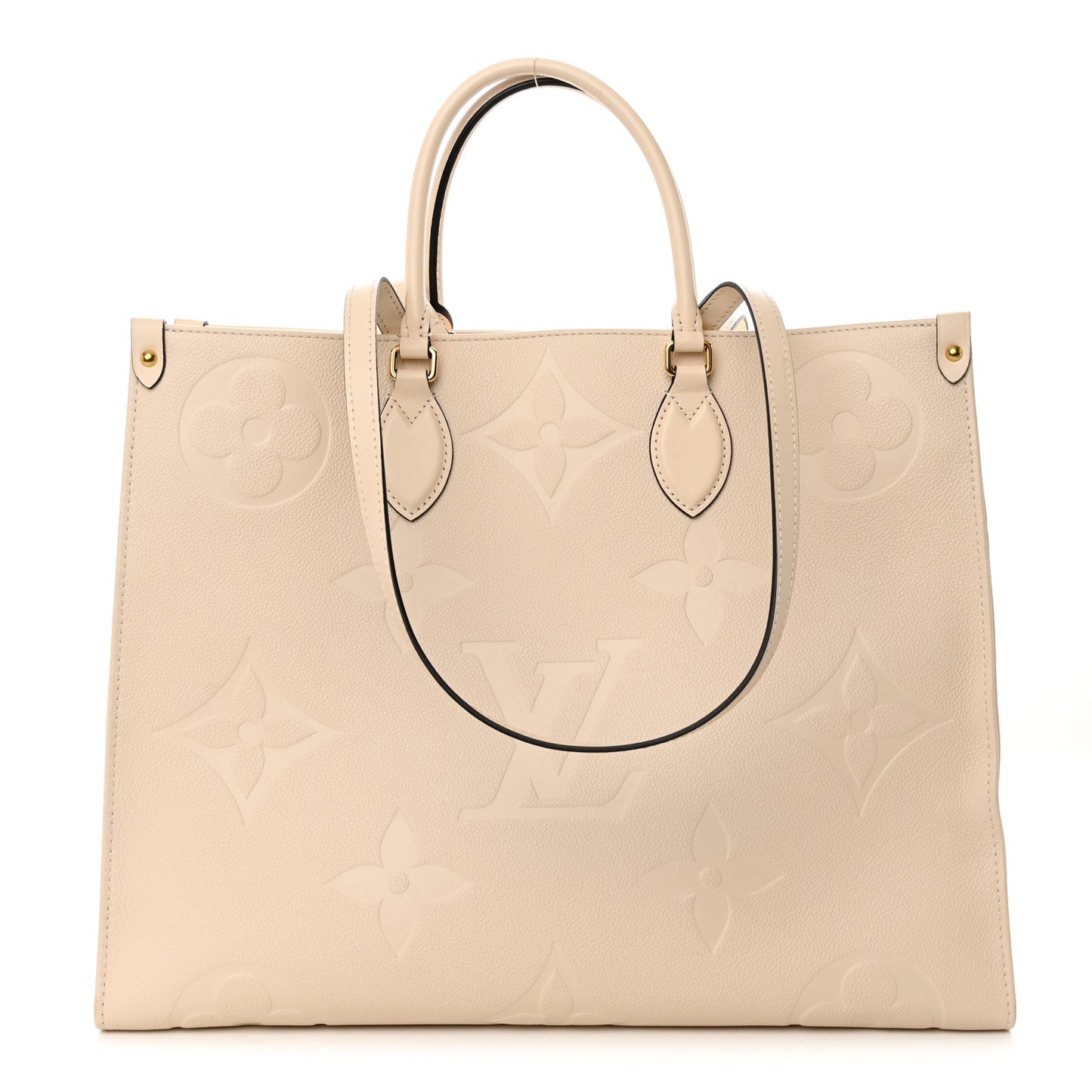 LOUIS VUITTON Empreinte Monogram Giant Onthego GM Creme