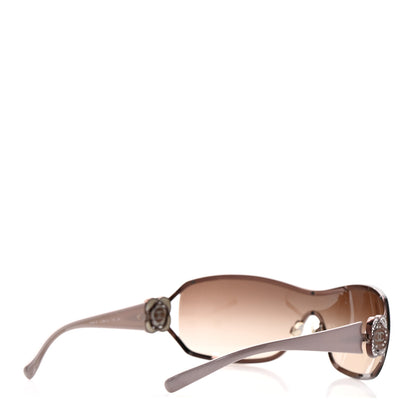 Chanel Swarovski Crystal Camellia CC Sunglasses 4164-B Purple 4 of 7