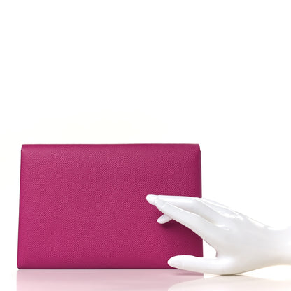 Hermes Epsom Calvi Pouch Magnolia Bleu Saphir 3 of 9