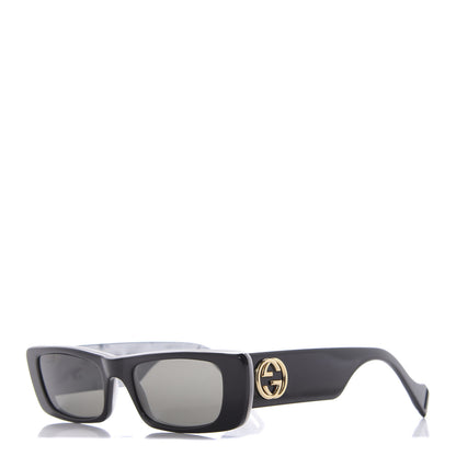 Gucci Acetate Rectangular Sunglasses GG0516S Black 1 of 8