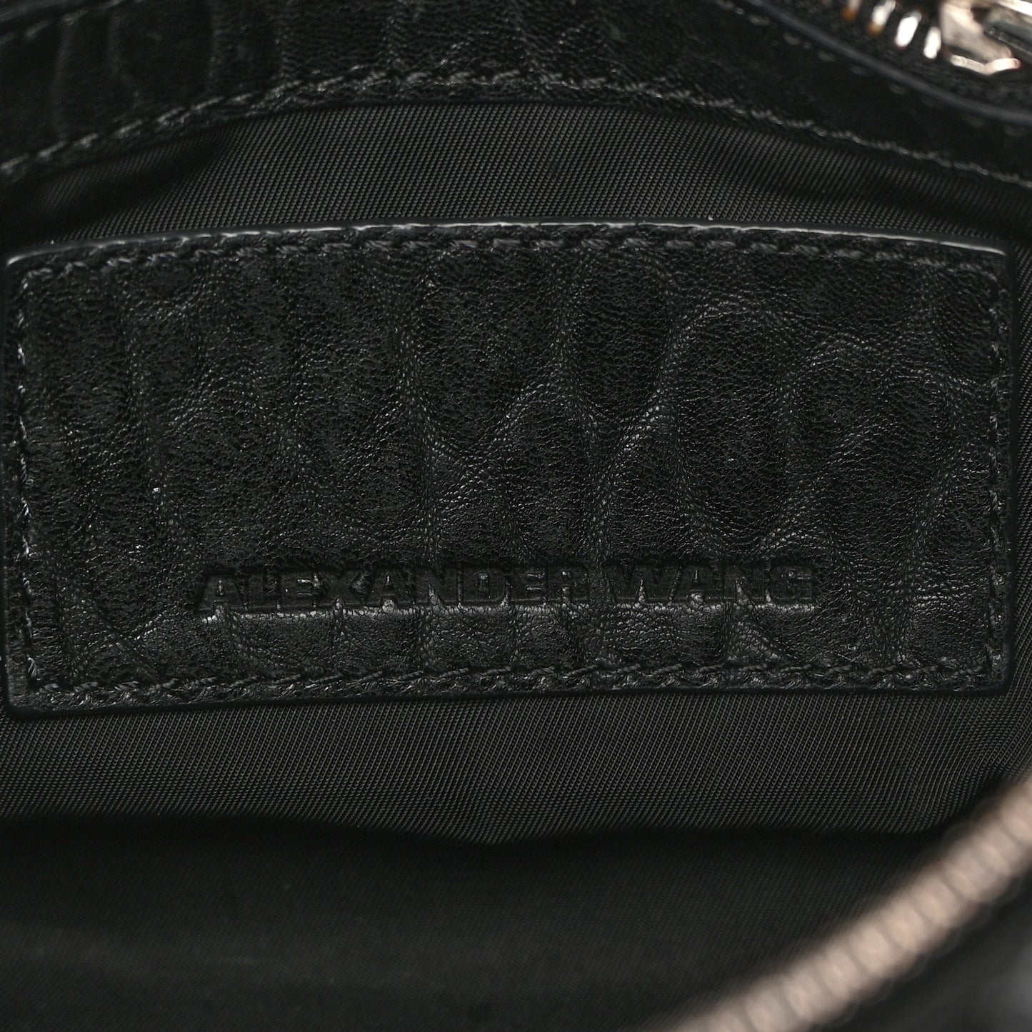 Pebbled Lambskin Mini Rockie Black Rhodium Hardware