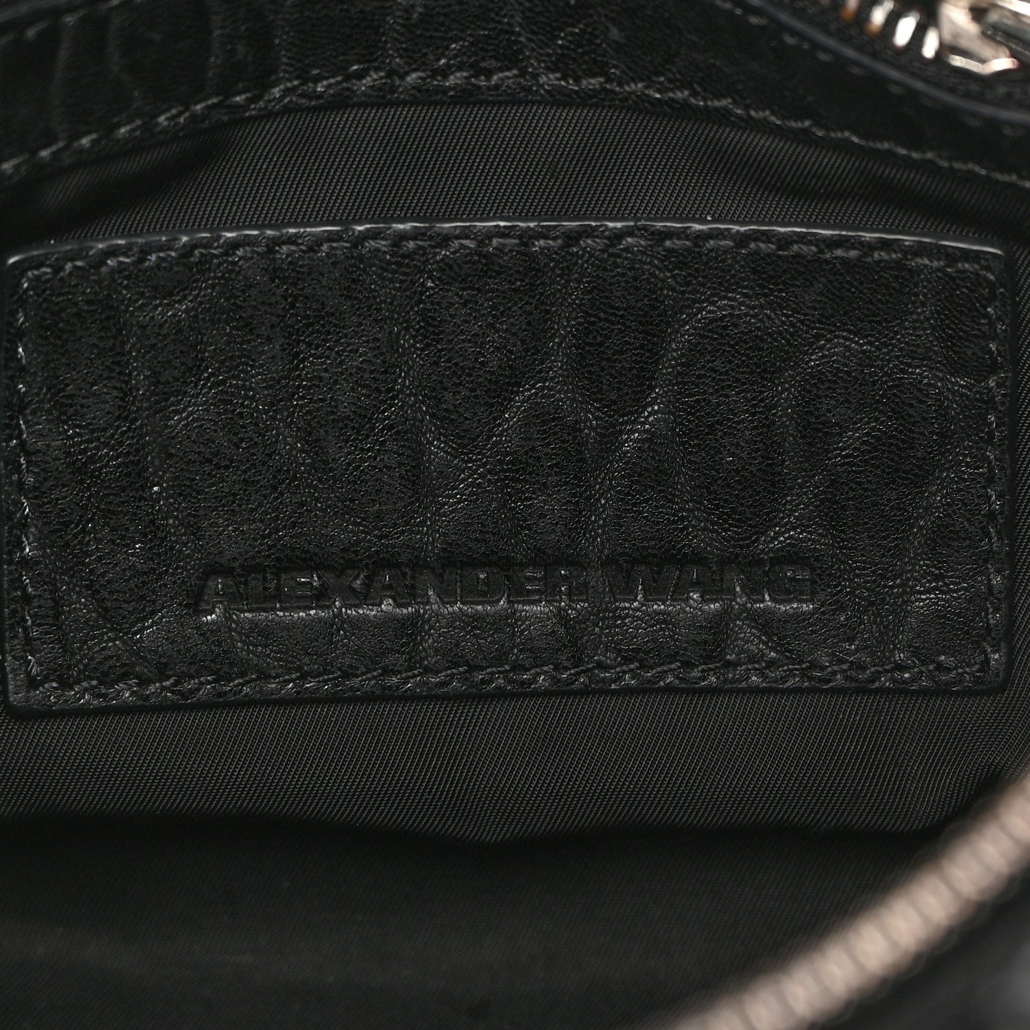 Alexander Wang Pebbled Lambskin Mini Rockie Black Rhodium Hardware 6 of 14