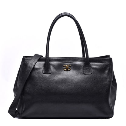 Chanel Calfskin Cerf Executive Shopper Tote Black 1 of 10