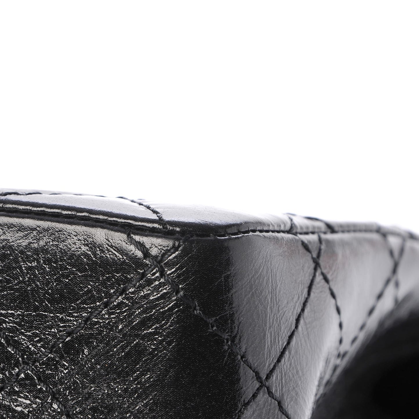 Glazed Calfskin Quilted 2.55 Reissue 226 Flap So Black