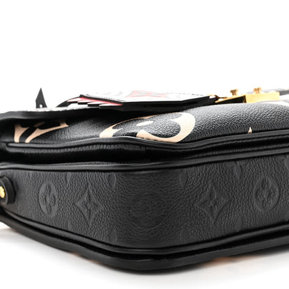Louis Vuitton Empreinte Monogram Giant Crafty Pochette Metis Black Creme 9 of 11