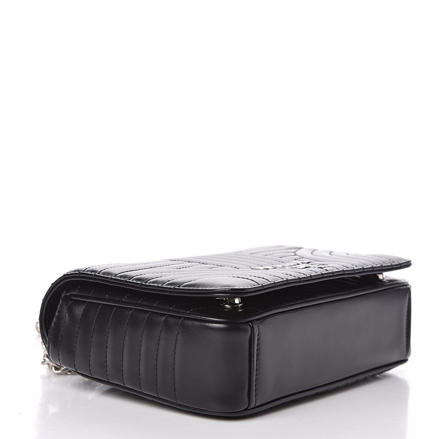 Soft Calf Impunture Medium Diagramme Flap Black