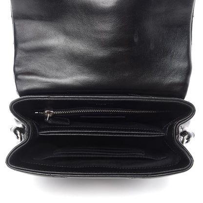 Saint Laurent Calfskin Y Quilted Monogram Toy Loulou Crossbody Bag Black 5 of 14