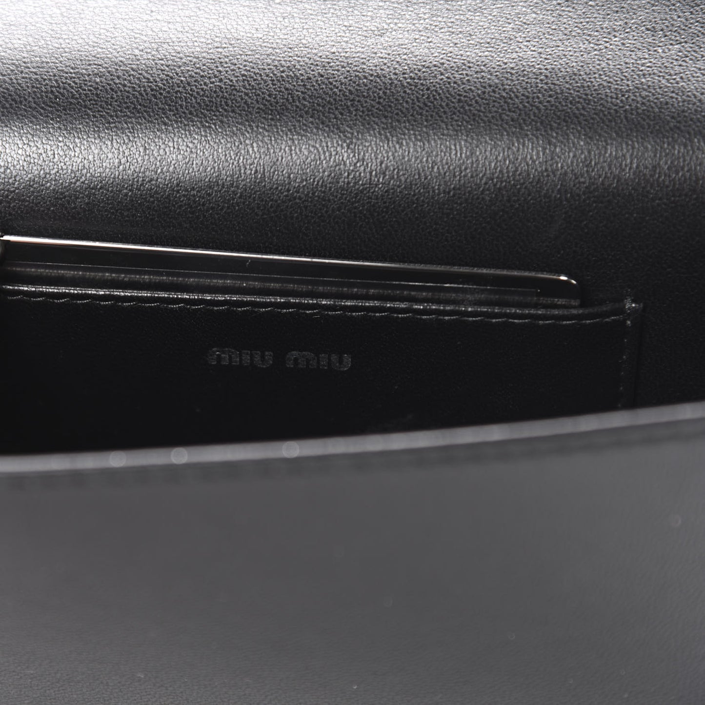 Nappa Matelasse Chain Shoulder Bag Black