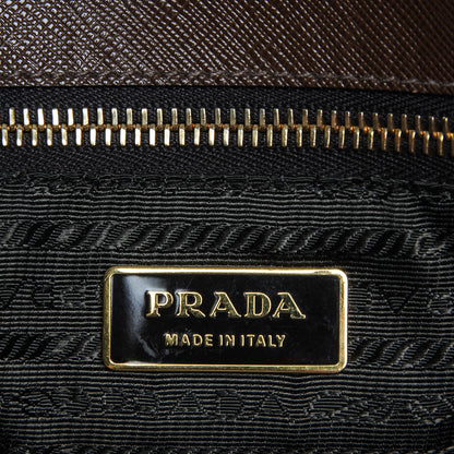 Prada Saffiano Lux Extra Large Galleria Double Zip Tote Cacao 6 of 12