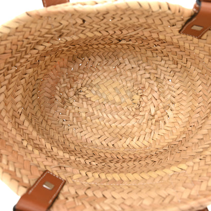 Loewe Raffia Small Basket Tote Bag Natural Tan 4 of 8
