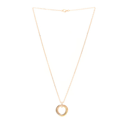 Cartier 18K Pink White Yellow Gold Diamond Trinity Pendant Necklace 3 of 6