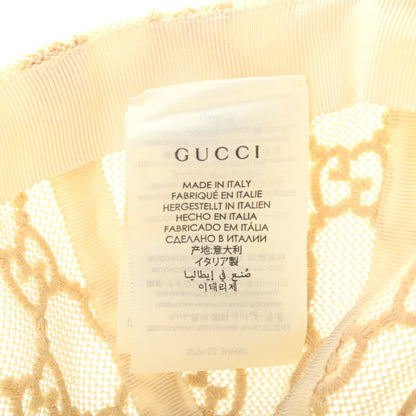 Gucci Mesh GG Monogram Shivali Baseball Hat M Cream Ivory 8 of 10