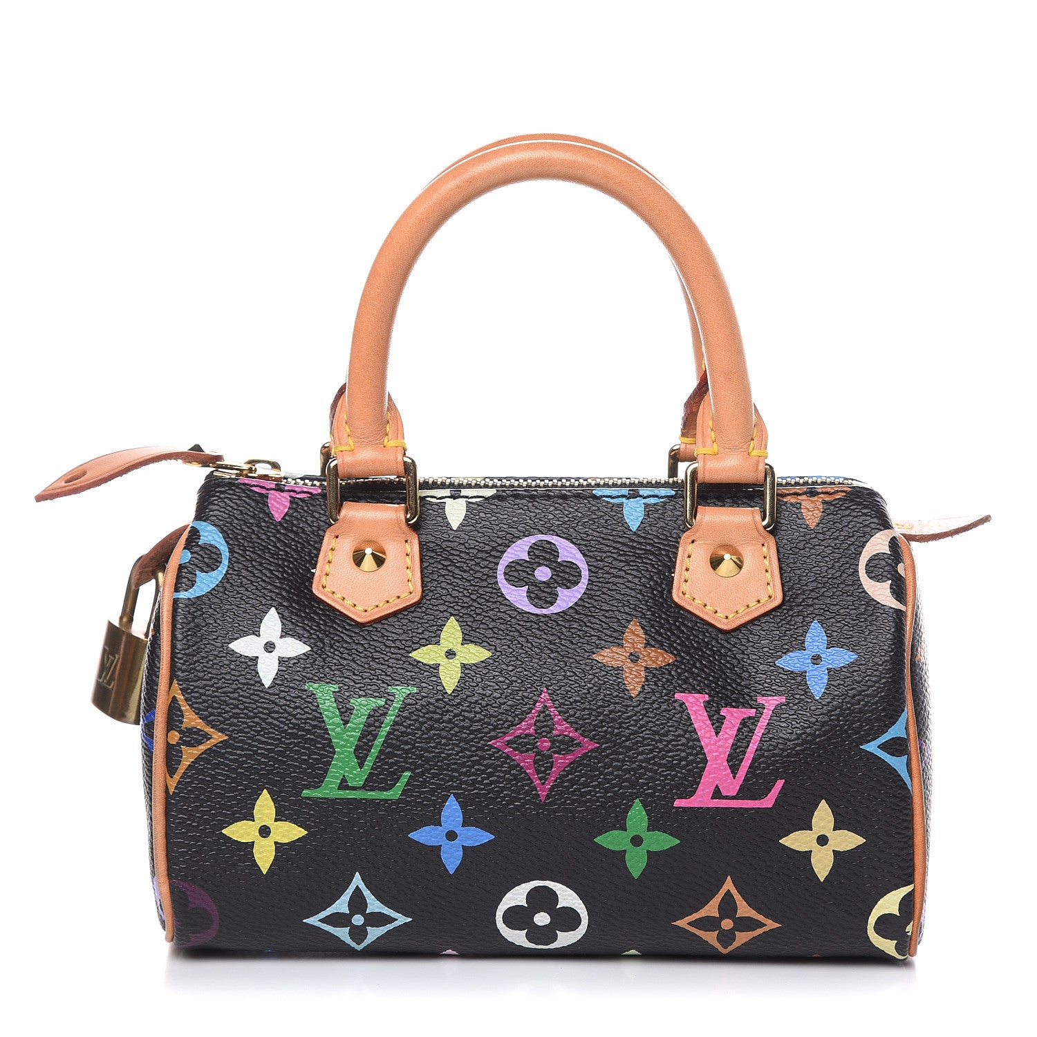 Louis Vuitton Monogram Multicolor Mini Sac HL Speedy Black 1 of 11