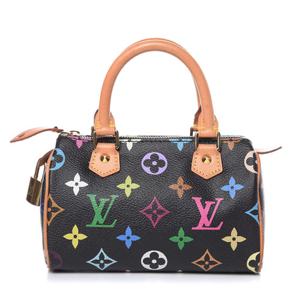 Louis Vuitton Monogram Multicolor Mini Sac HL Speedy Black 1 of 11