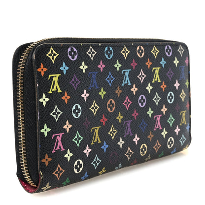 Louis Vuitton Monogram Multicolor Zippy Wallet Black Grenade 3 of 11