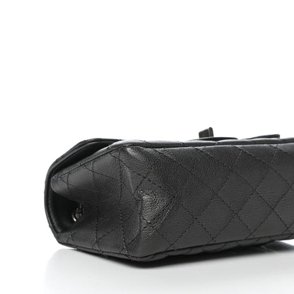 Chanel Metallic Sheepskin Quilted 2.55 Reissue Mini Flap Dark Silver 8 of 11
