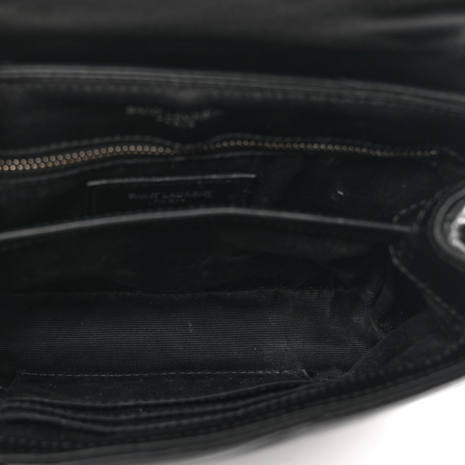 Saint Laurent Calfskin Y Quilted Monogram Toy Loulou Crossbody Bag Black 5 of 11