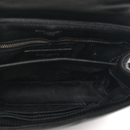 Saint Laurent Calfskin Y Quilted Monogram Toy Loulou Crossbody Bag Black 5 of 11