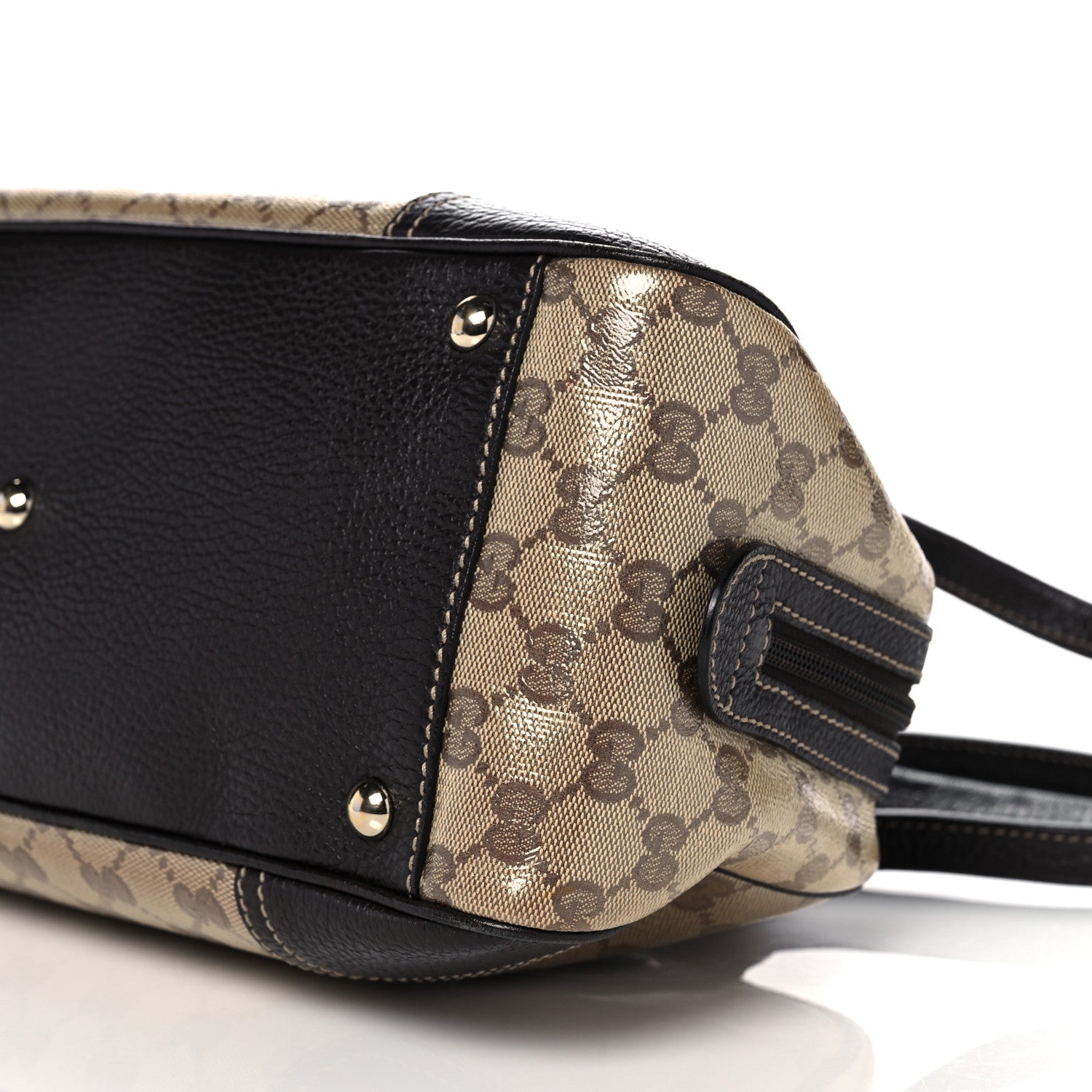 Gucci Crystal Monogram Web Princy Boston Brown 10 of 21