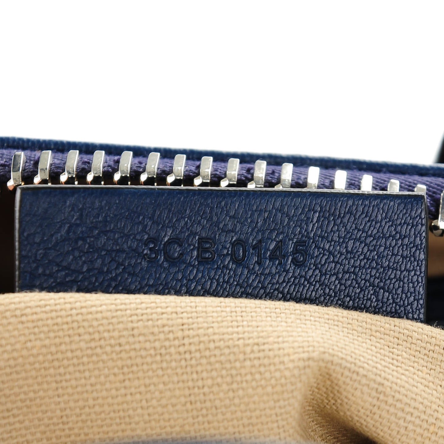 Sugar Goatskin Mini Antigona Navy