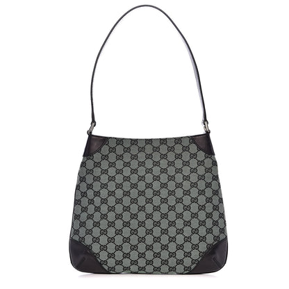 Gucci Monogram Signature Hobo Shoulder Bag Green 1 of 16